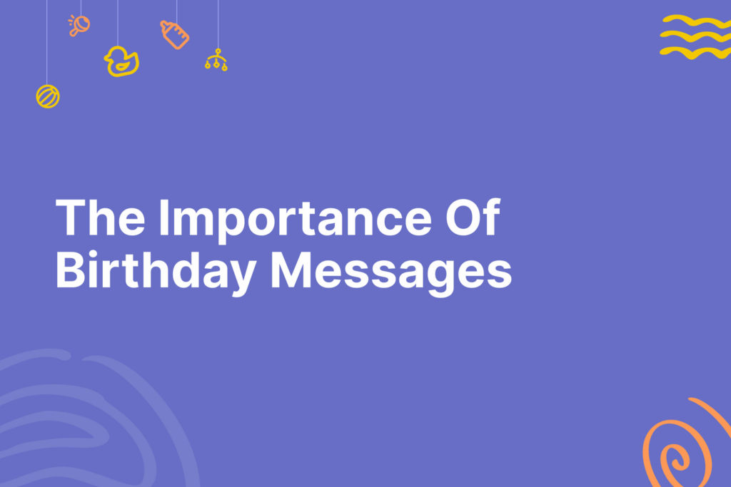 Birthday messages for a one-month-old baby