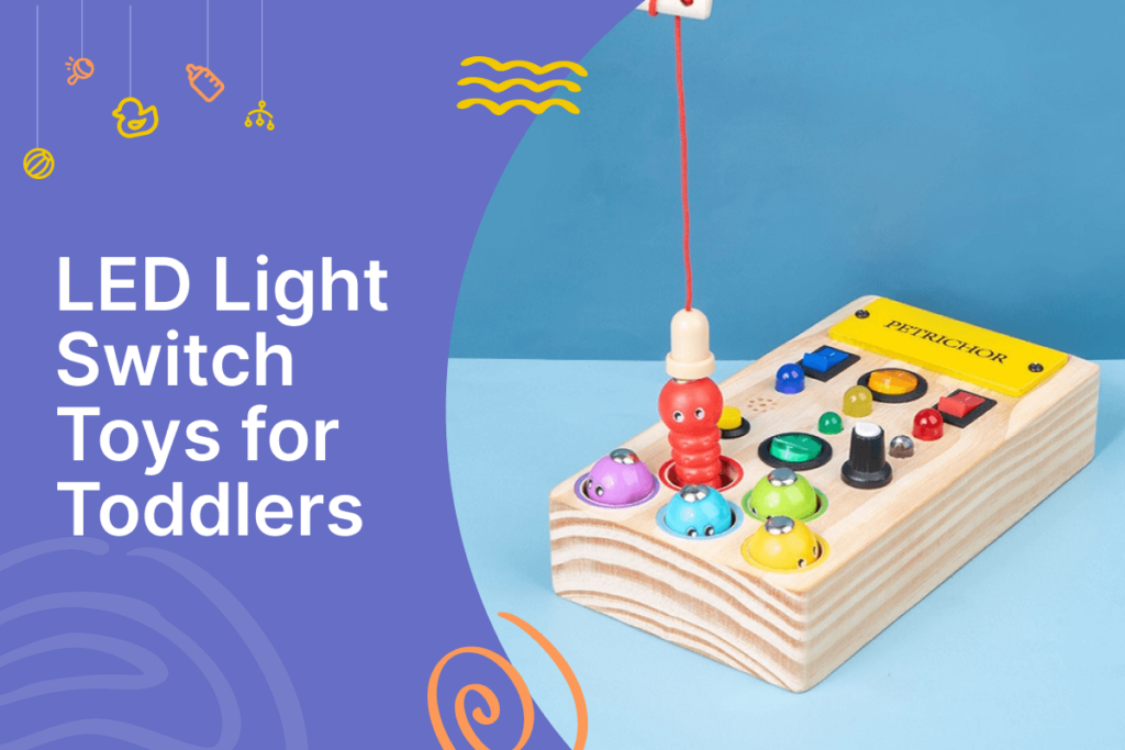 Led light switch toys for toddlers