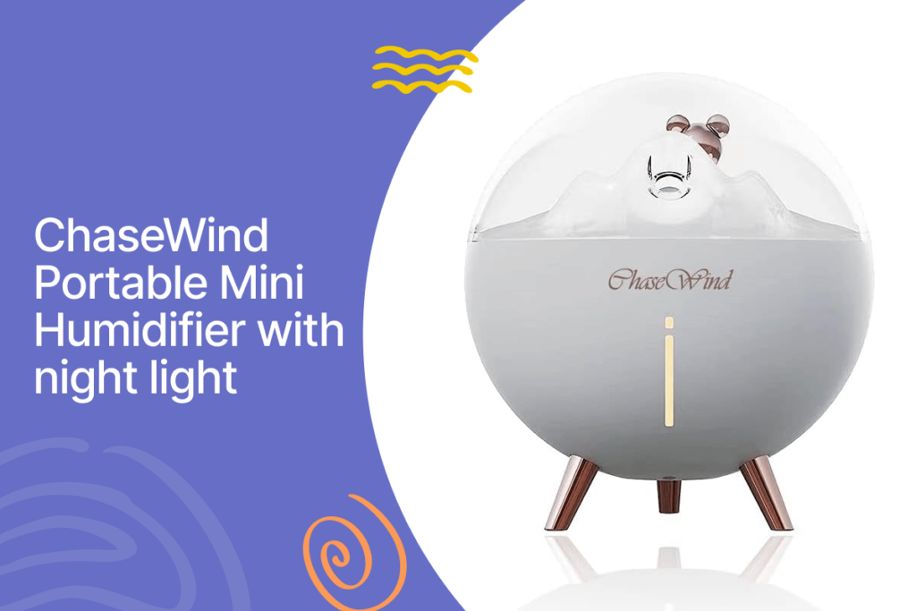 Chasewind portable mini humidifier with night light