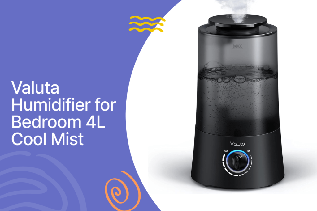 Valuta humidifiers for bedroom - 4l cool mist