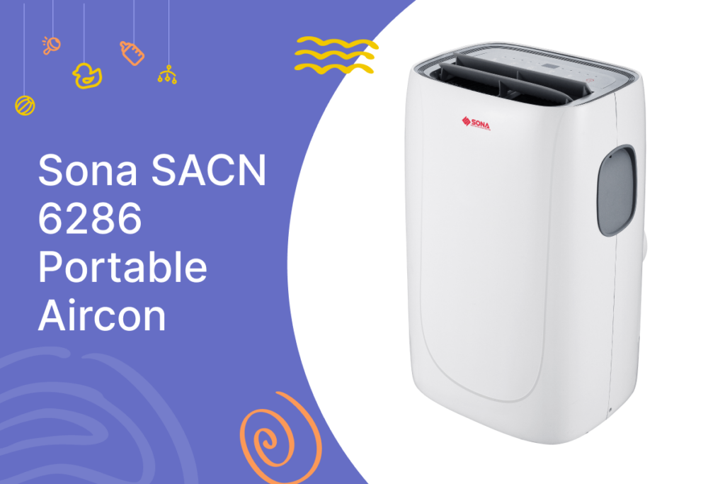Portable air conditioner (ac) sona sacn 6286 portable aircon