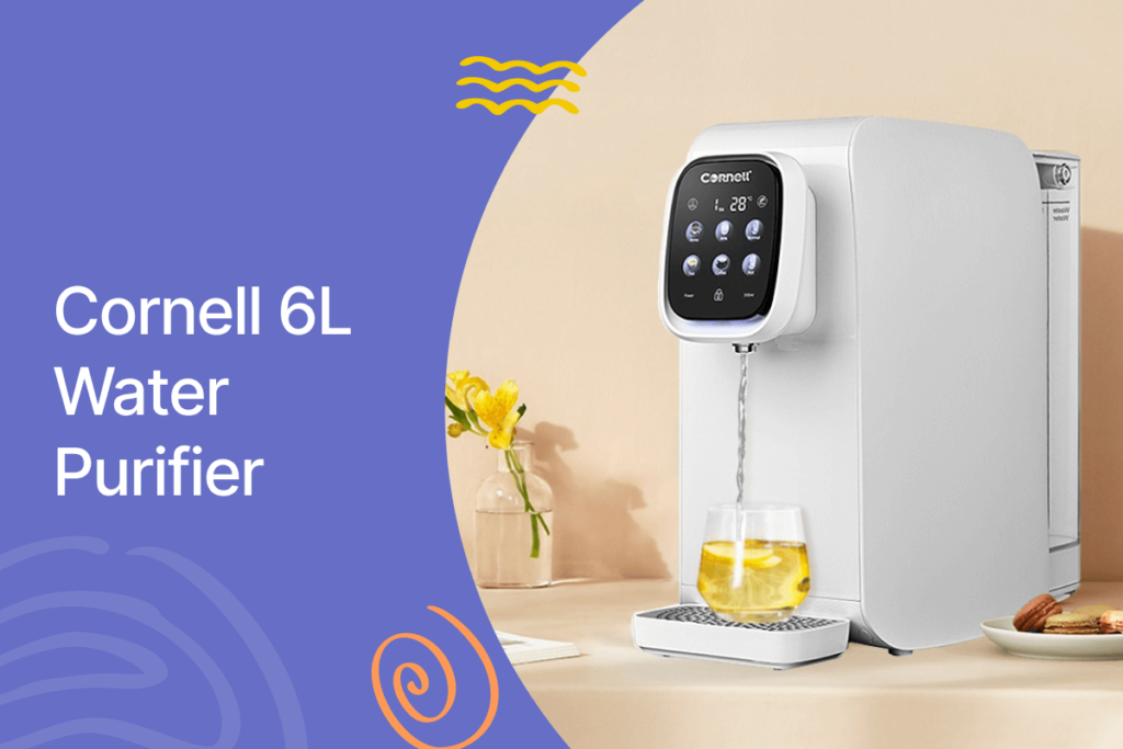 Cornell 6l water purifier, instant water dispenser with reverse osmosis filter cwde600ro