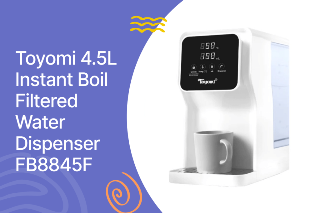 Toyomi 4. 5l instant boil filtered water dispenser fb8845f