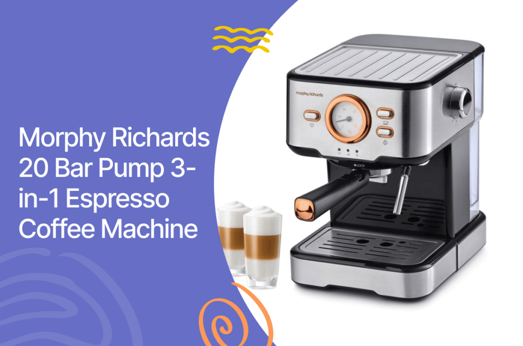 Morphy richards 20 bar pump 3-in-1 espresso coffee machine