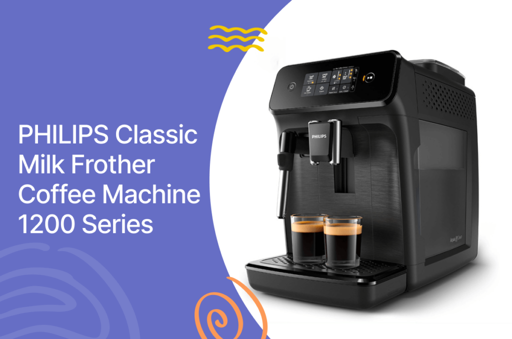 Philips classic milk frother coffee machine 1200 series