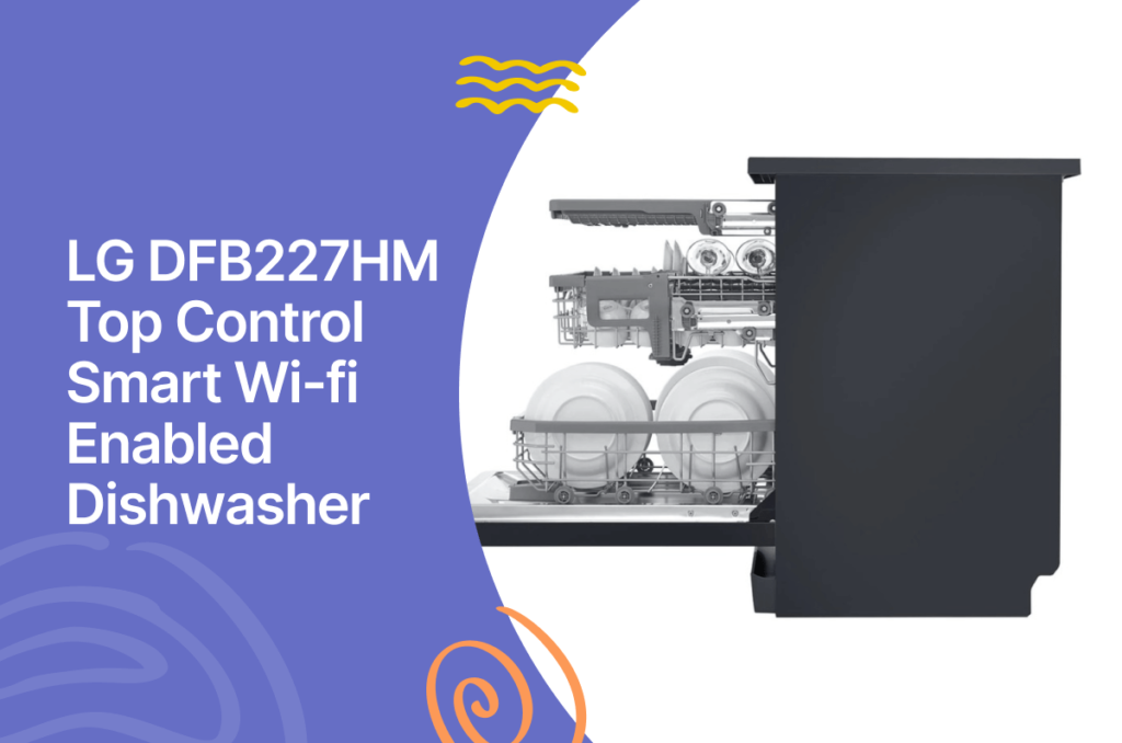 Lg dfb227hm top control smart wi-fi enabled dishwasher