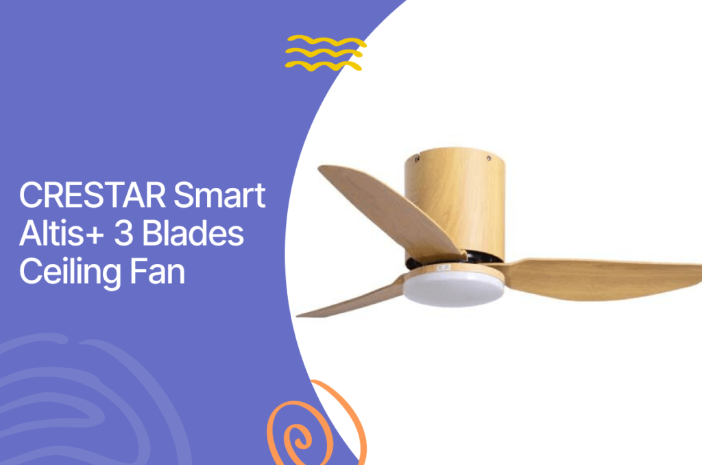 Crestar smart altis+ 3 blades ceiling fan