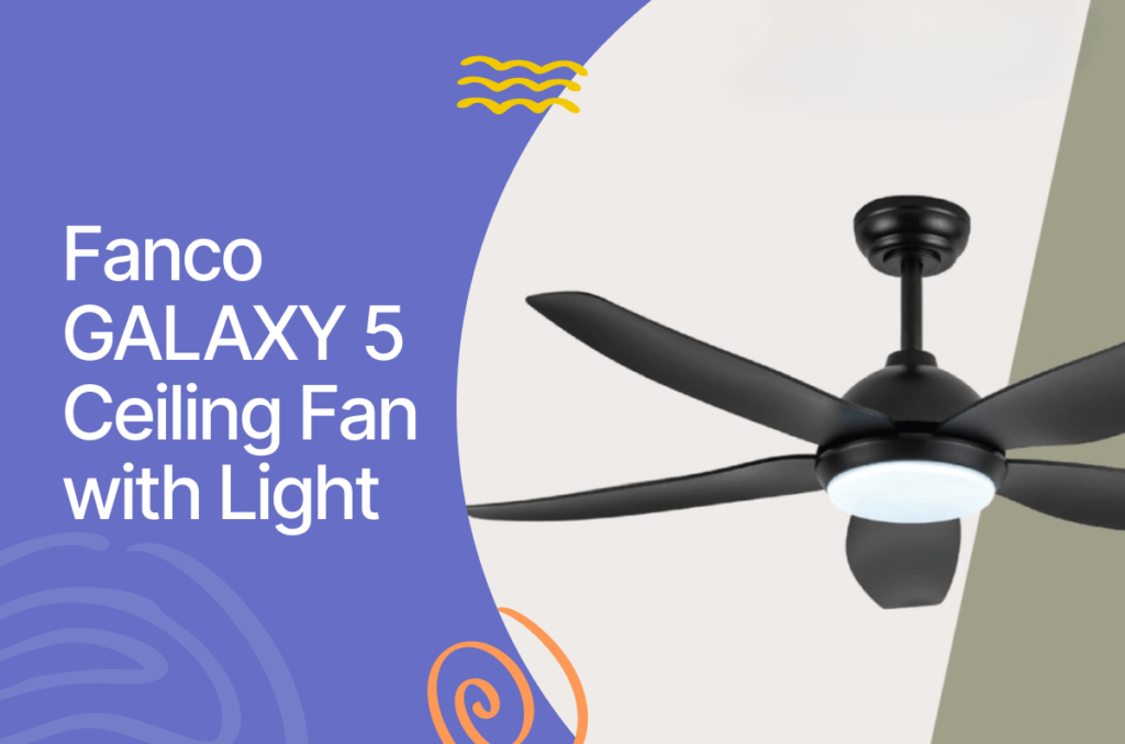 Fanco galaxy 5 ceiling fan with light