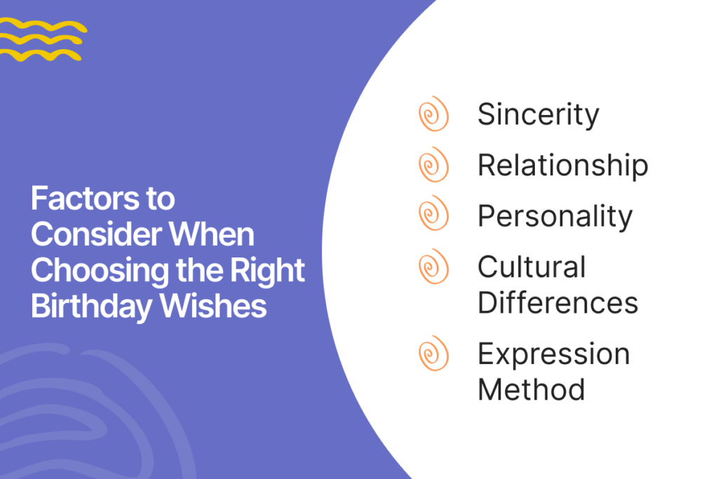 Factors to Consider When Choosing the Right Birthday Wishes