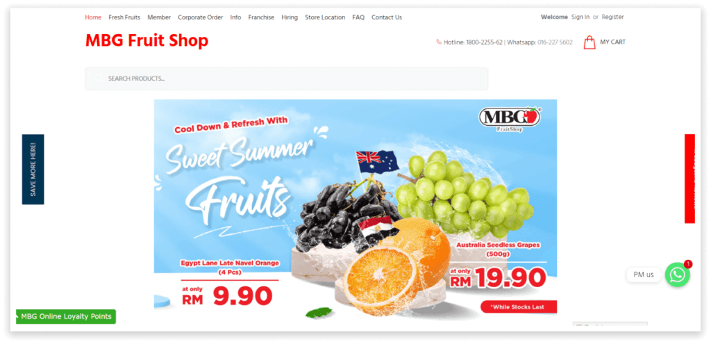 MBG Fruit Shop
