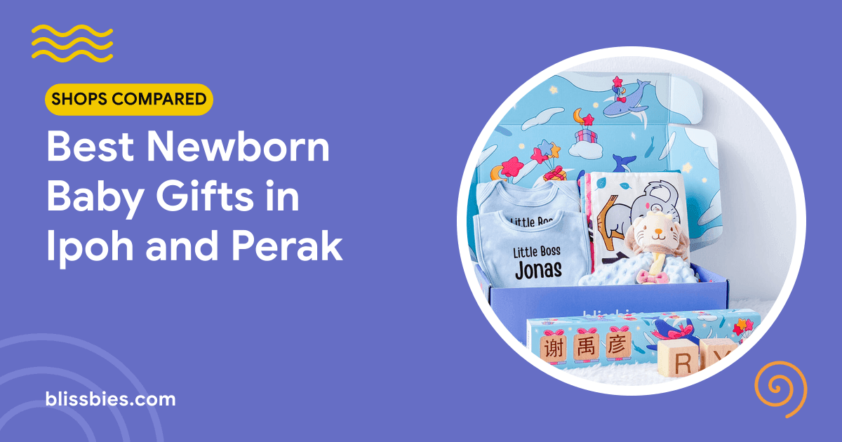 Blissbies title card: Best Newborn Baby Gifts in Ipoh and Perak, with a Blissbies baby gift box