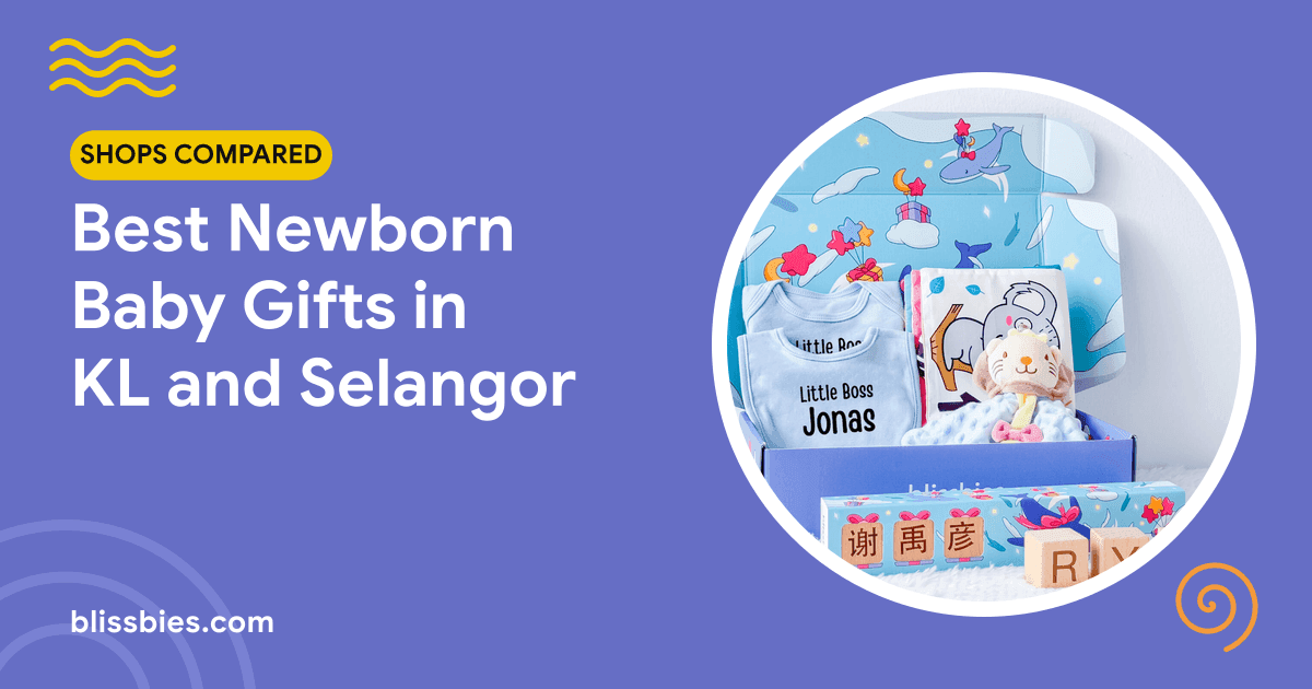 Blissbies title card: Best Newborn Baby Gifts in KL and Selangor, with a Blissbies Name Adventure gift box