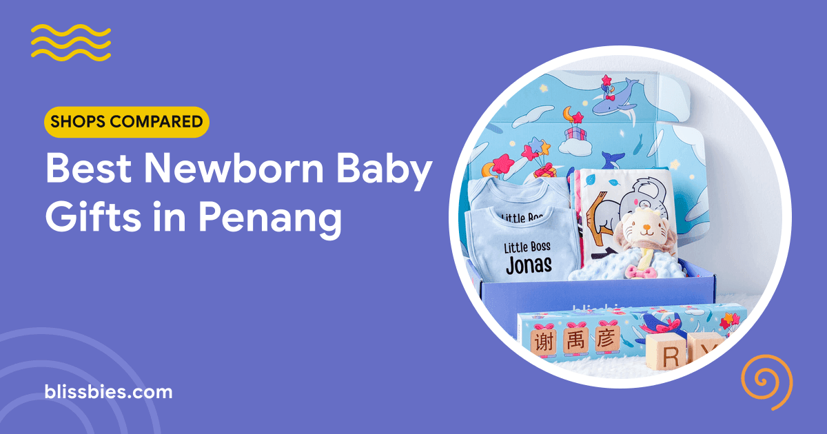 Blissbies title card: Best Newborn Baby Gifts in Penang, with a Blissbies Name Adventure gift box