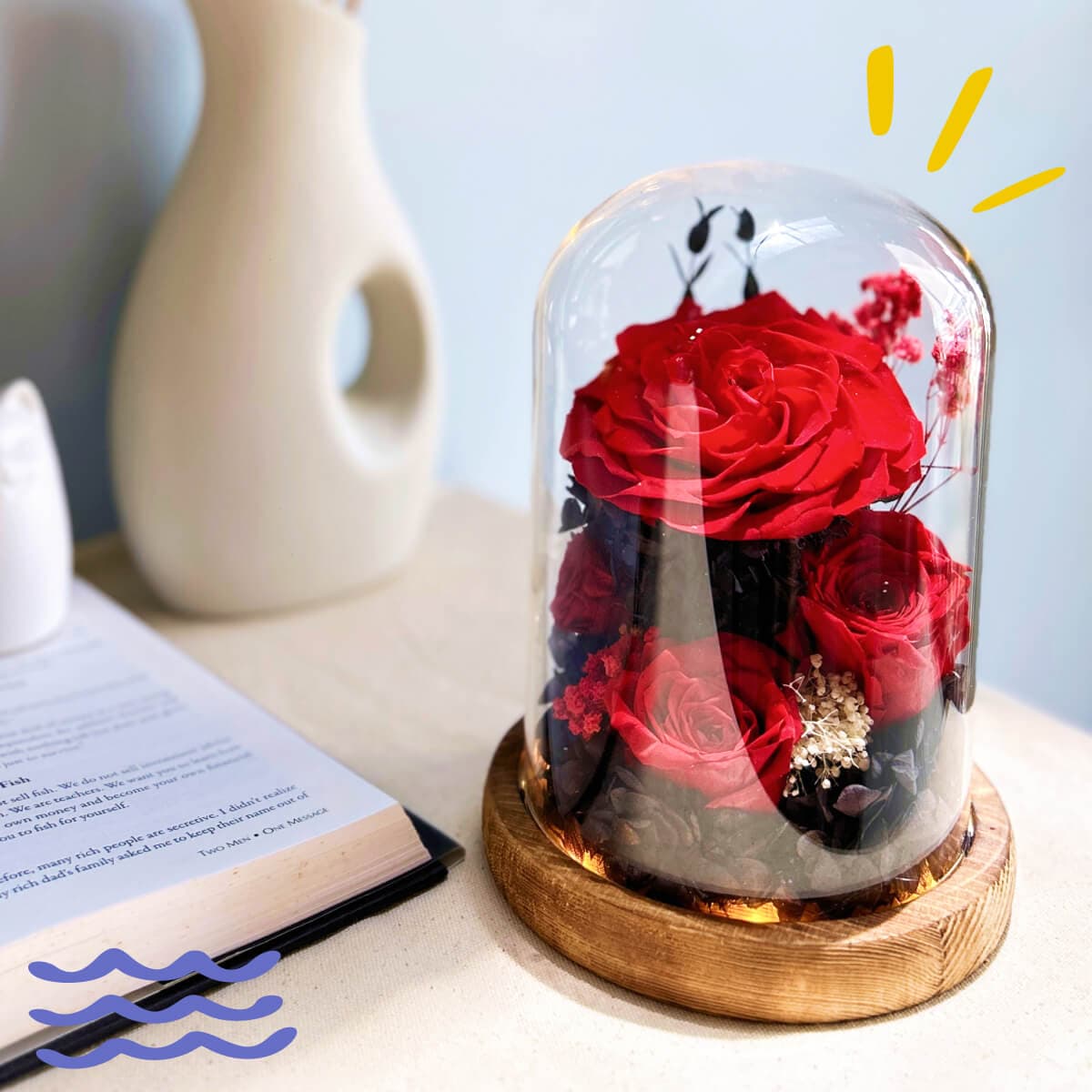 Preserved Flower Domes collection by Blissbies