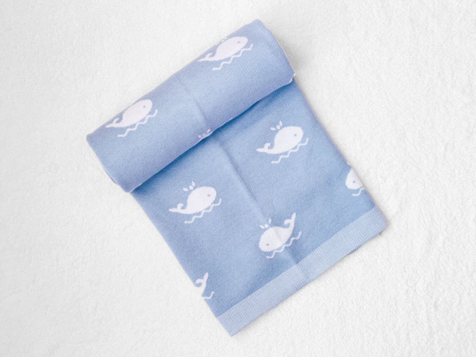 Baby Whale Blanket – blue whale blanket