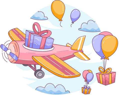 Baby Plane Illustration