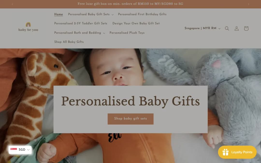 Screenshot of the Baby Be You homepage, taken 15 Oct 2026