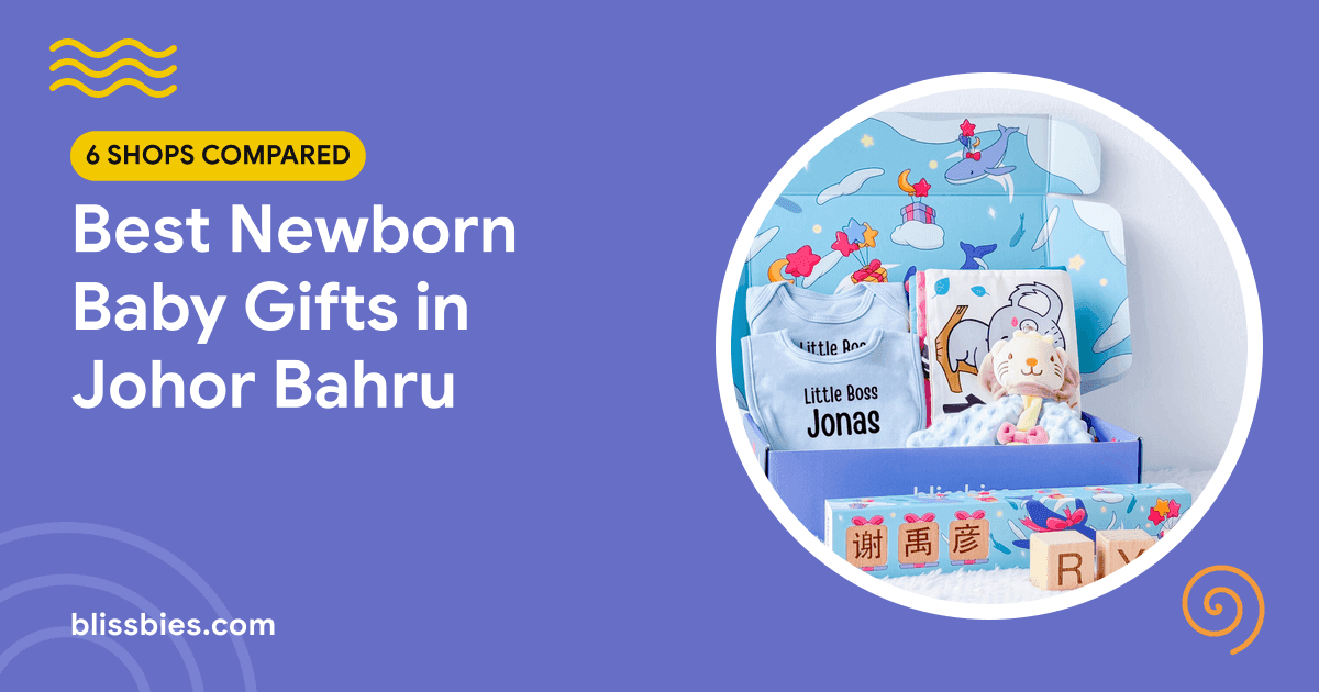 Blissbies title card: Best Newborn Baby Gifts in Johor Bahru, with a Blissbies Name Adventure gift box