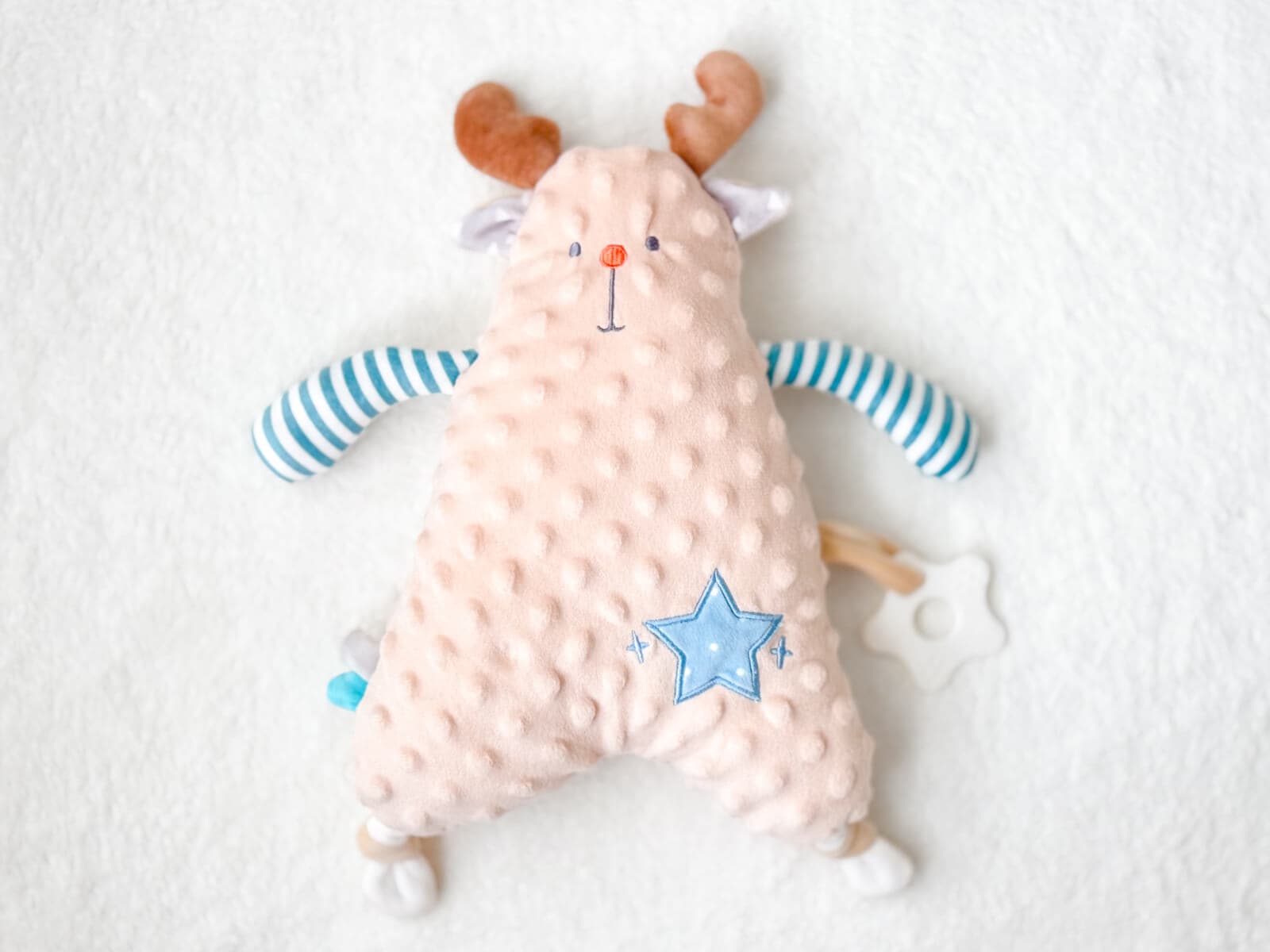 Soft Snuggle Cocoa Deer Plush Toy – brown deer plush toy
