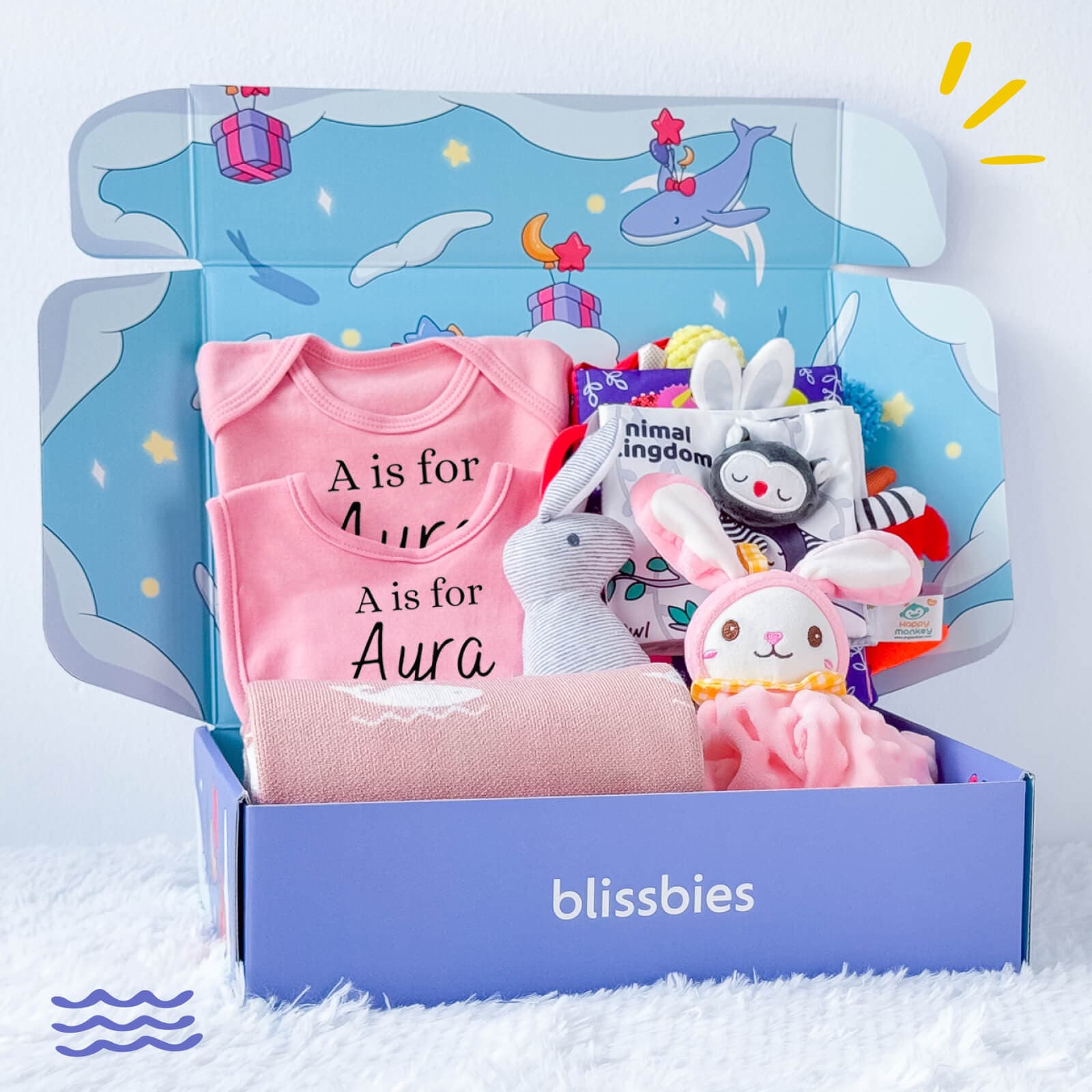 Blissbies personalised newborn gift box