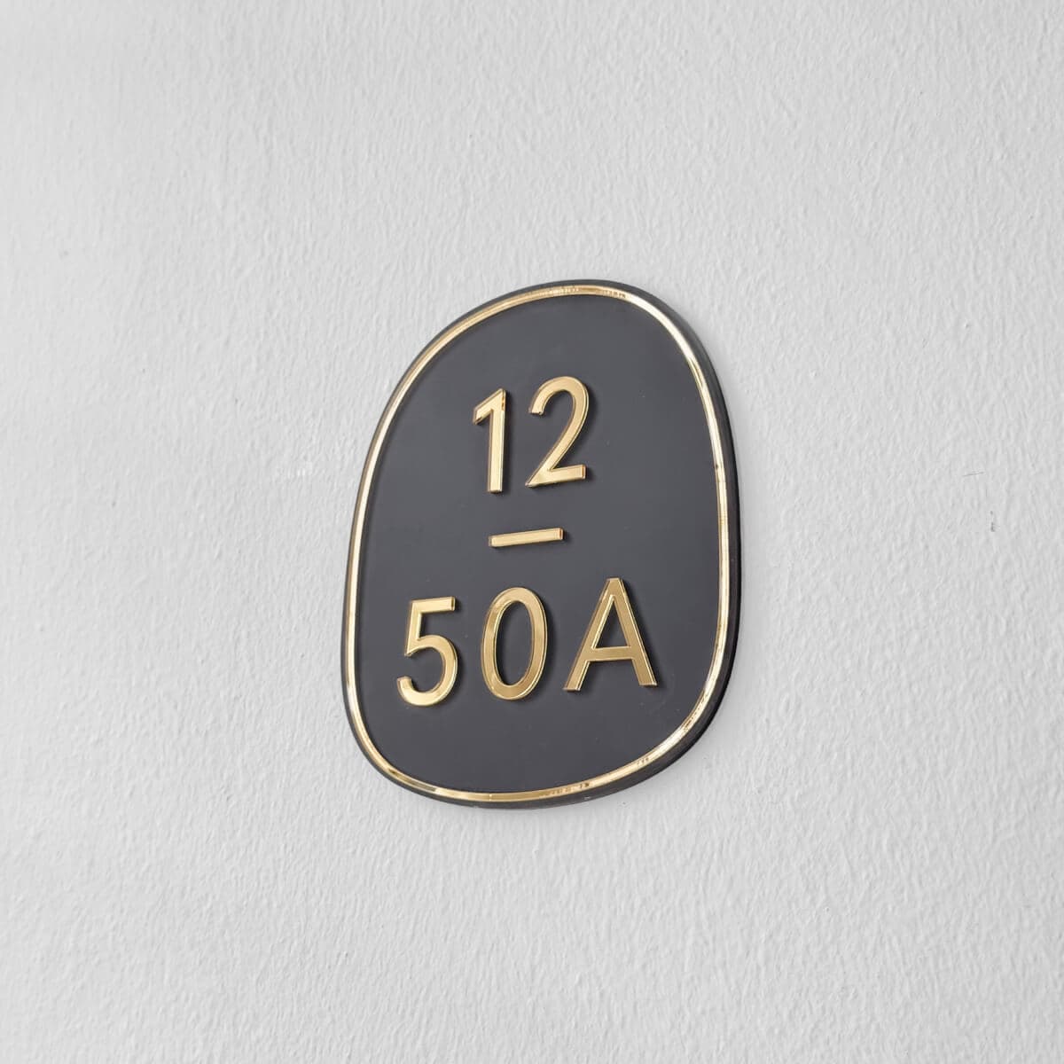 AURA Unit Number Sign (Oval Style 3)