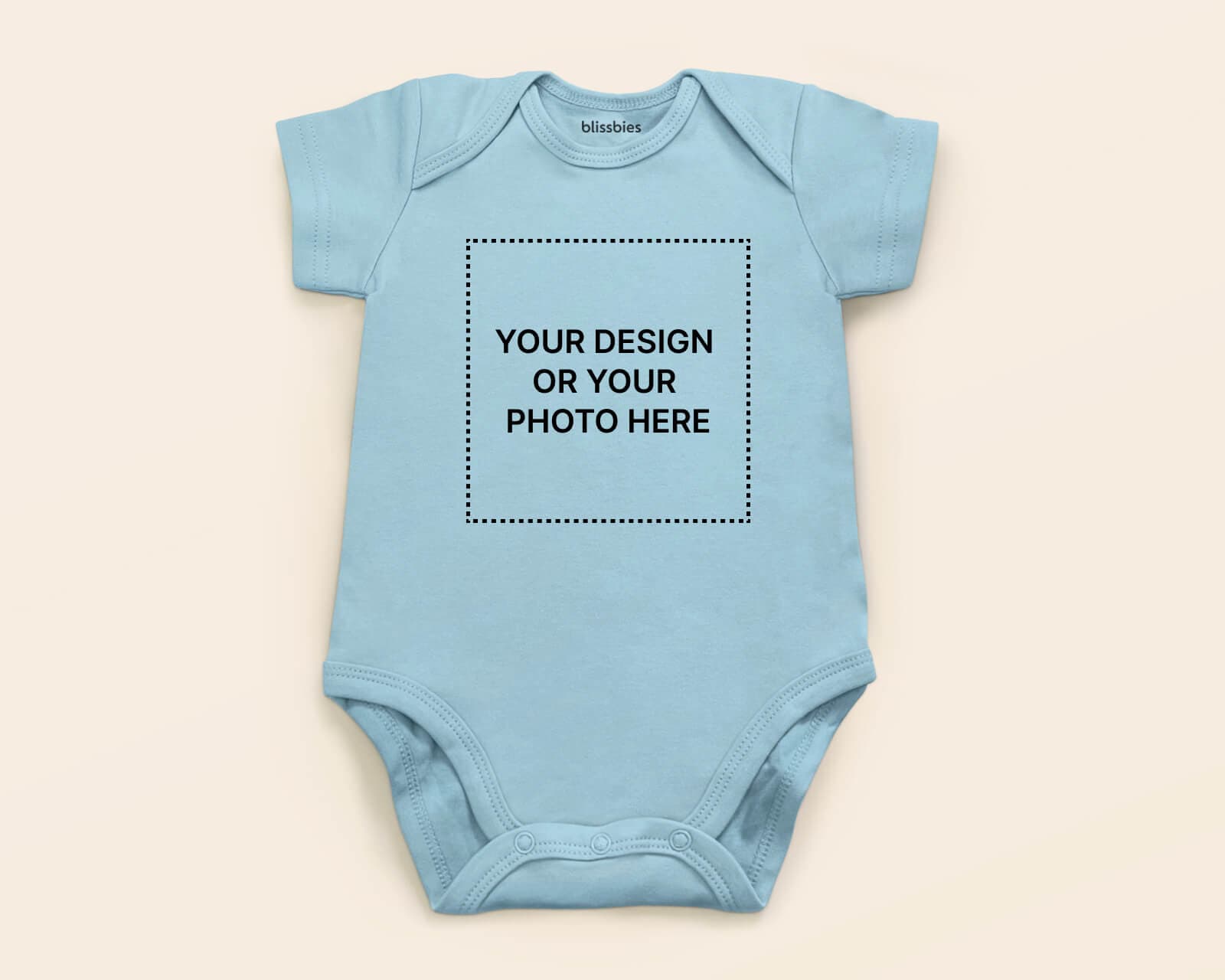 Baby Romper – Custom Design – blue romper, custom design