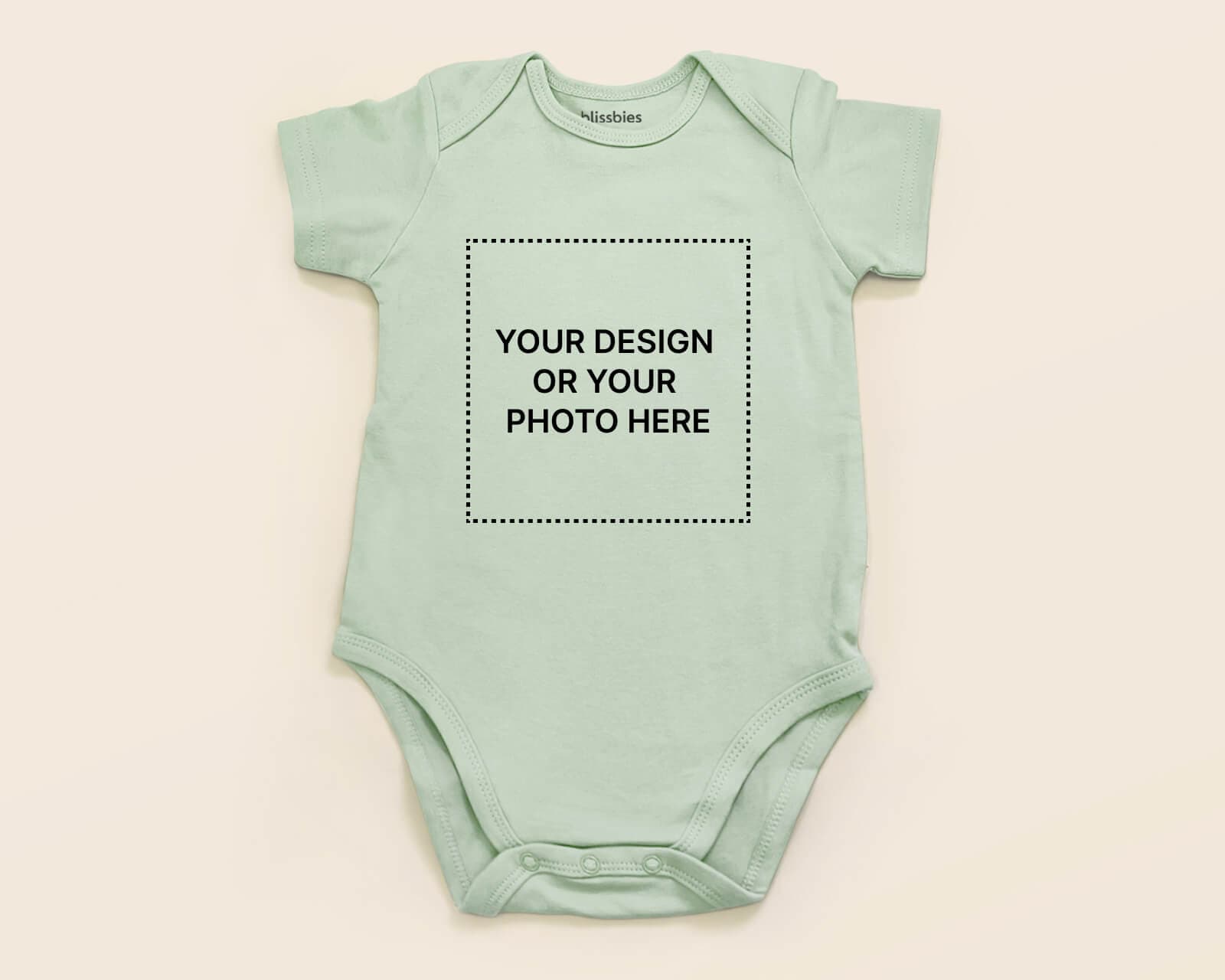 Baby Romper – Custom Design – green romper, custom design