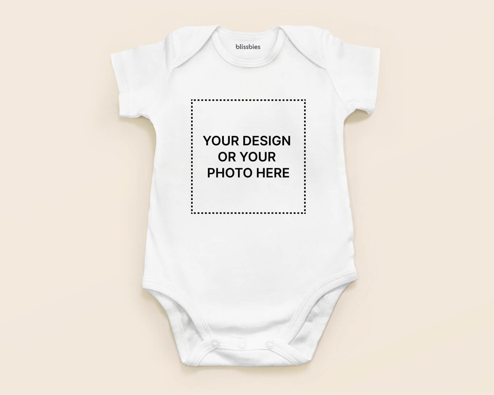 Baby Romper – Custom Design – white romper, custom design