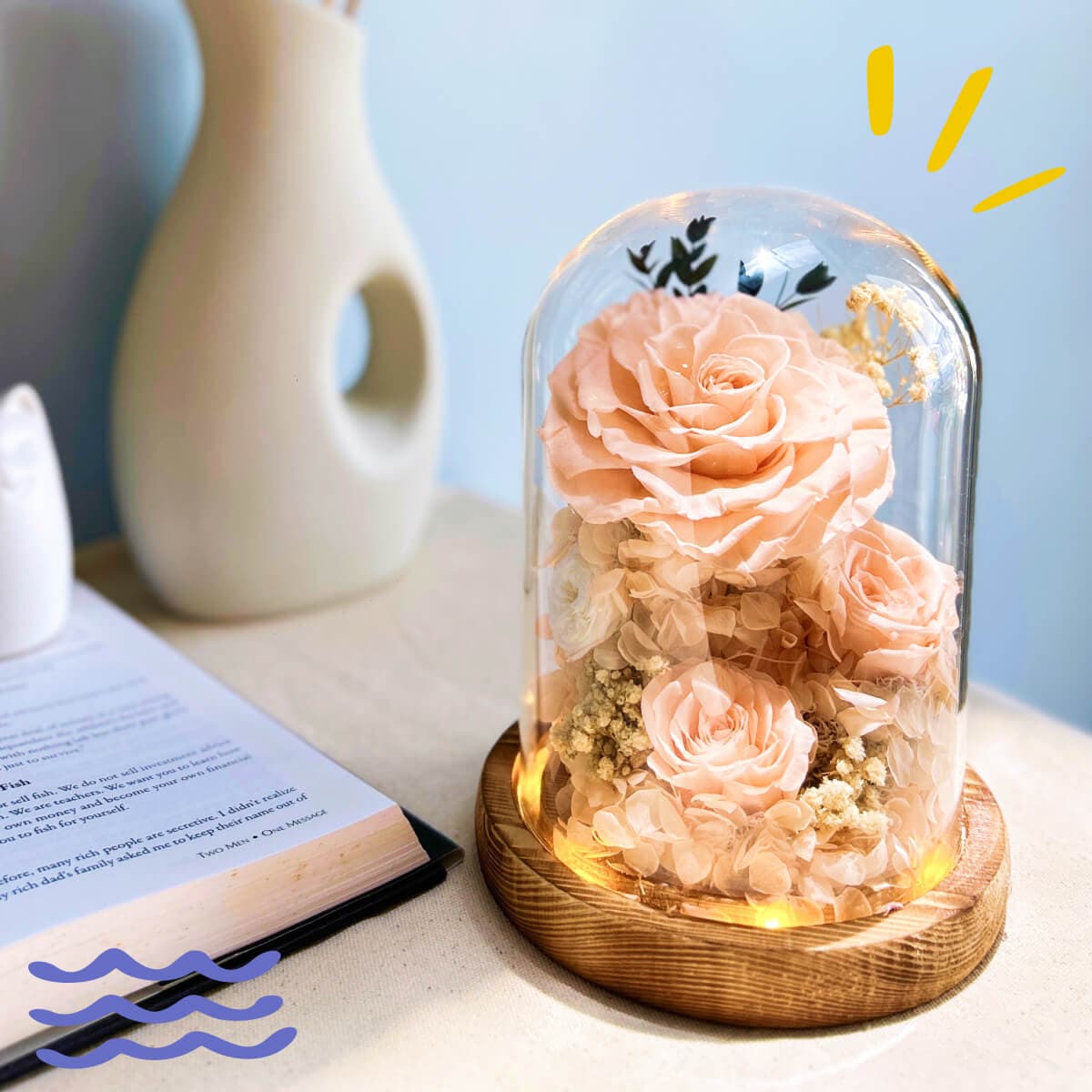 Preserved Flower Domes collection by Blissbies