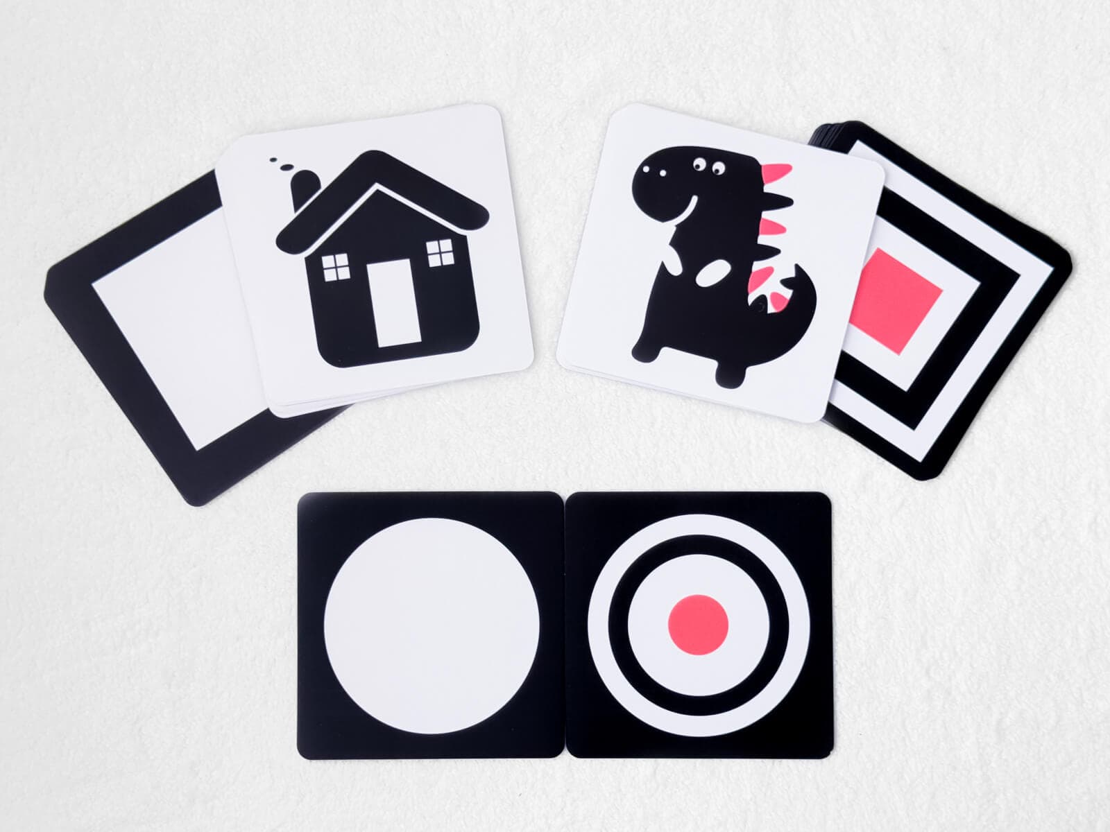 High Contrast Black & White + Colourful Art Cards (80 pcs) – black-and-white contrast cards