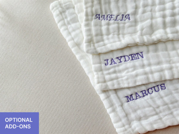 Baby saliva personalised towel