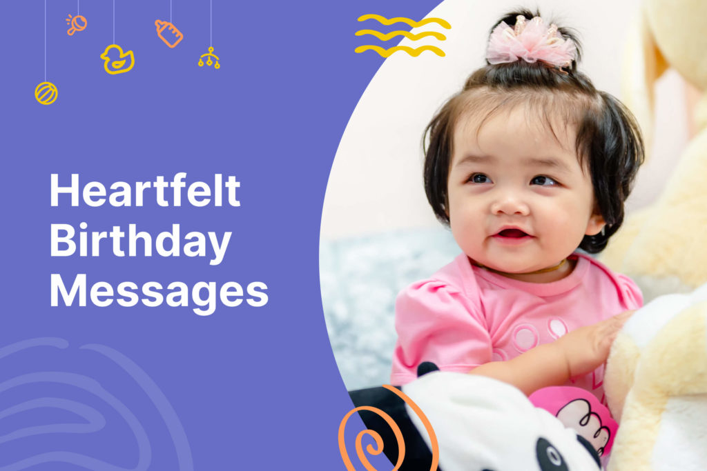 Birthday messages for a one-month-old baby