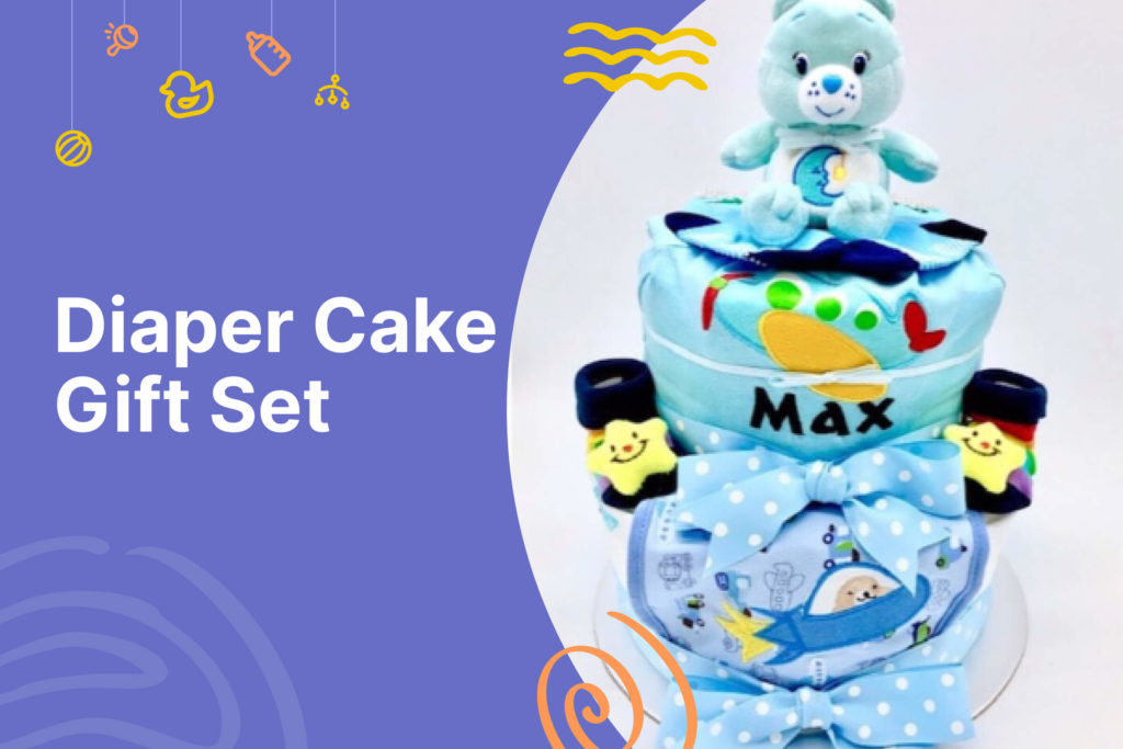 Thumbnail for diaper cake gift set