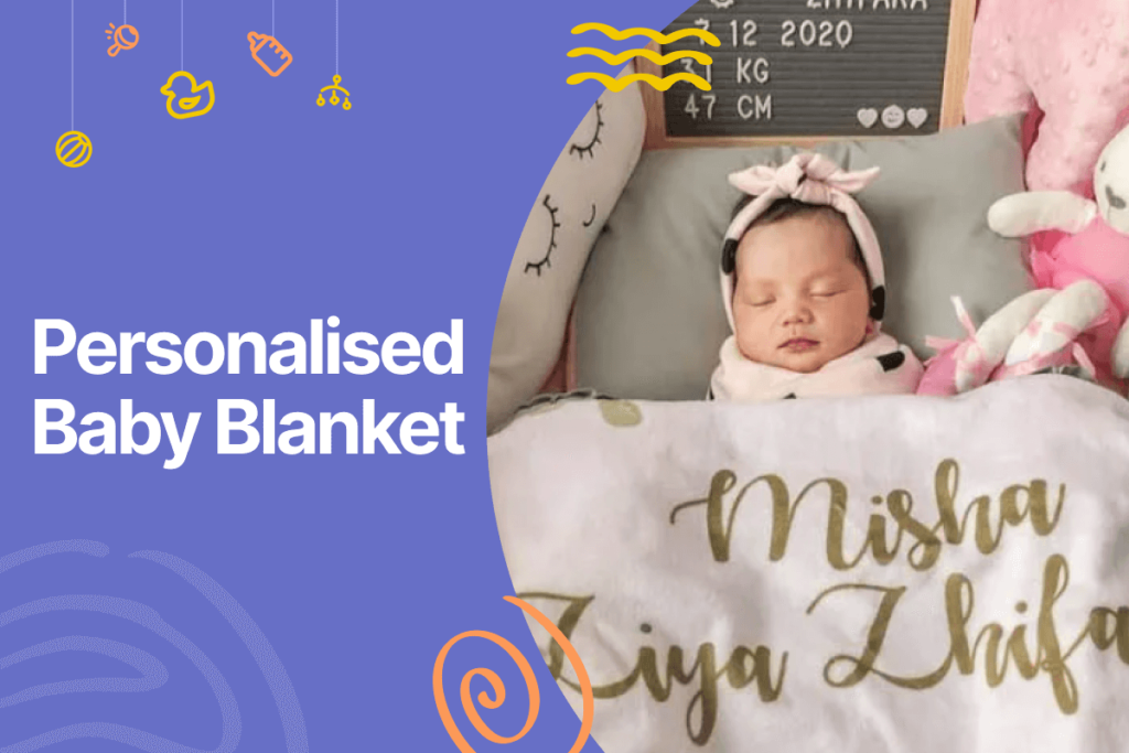 Personalised baby blanket