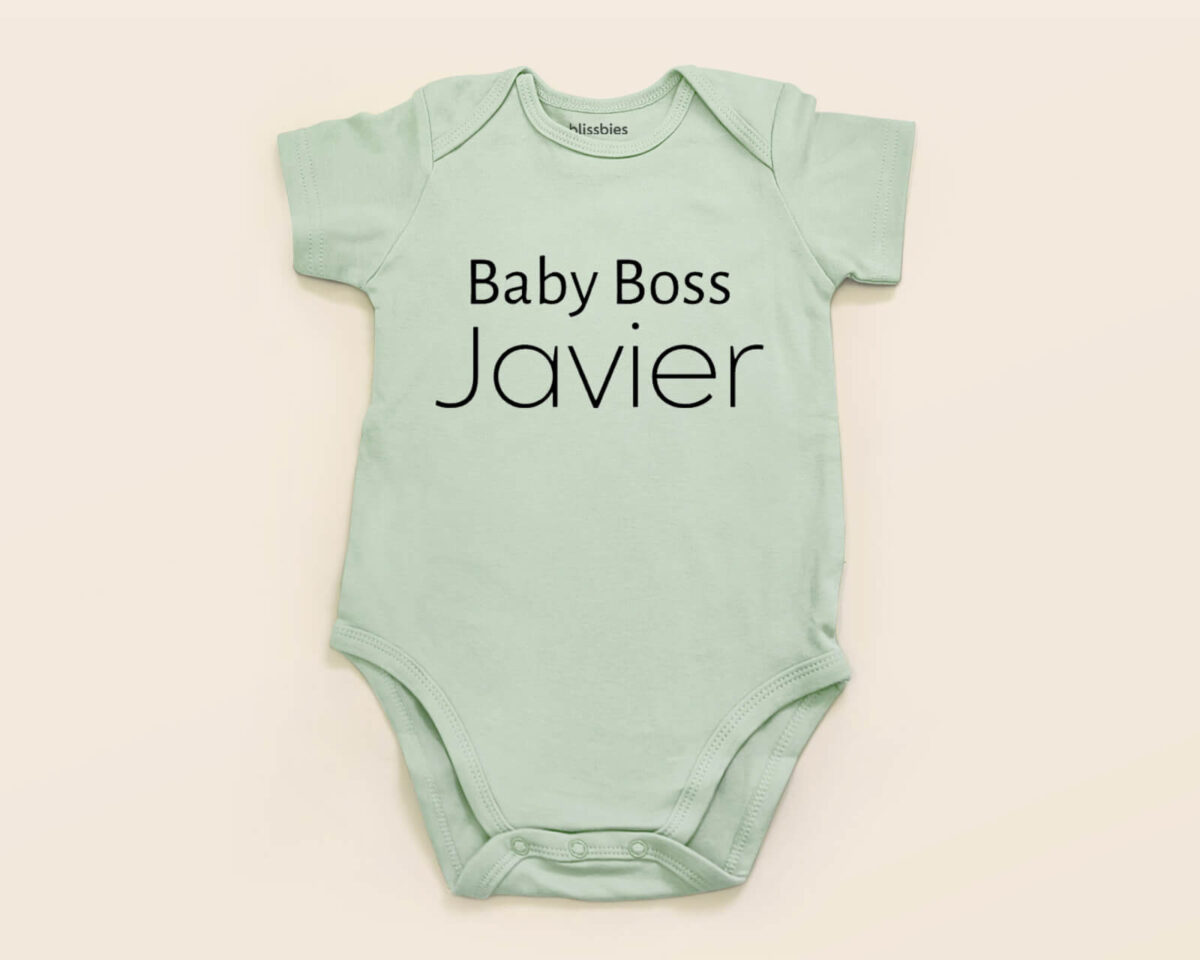 Blissbies romper green design baby boss s1 ti