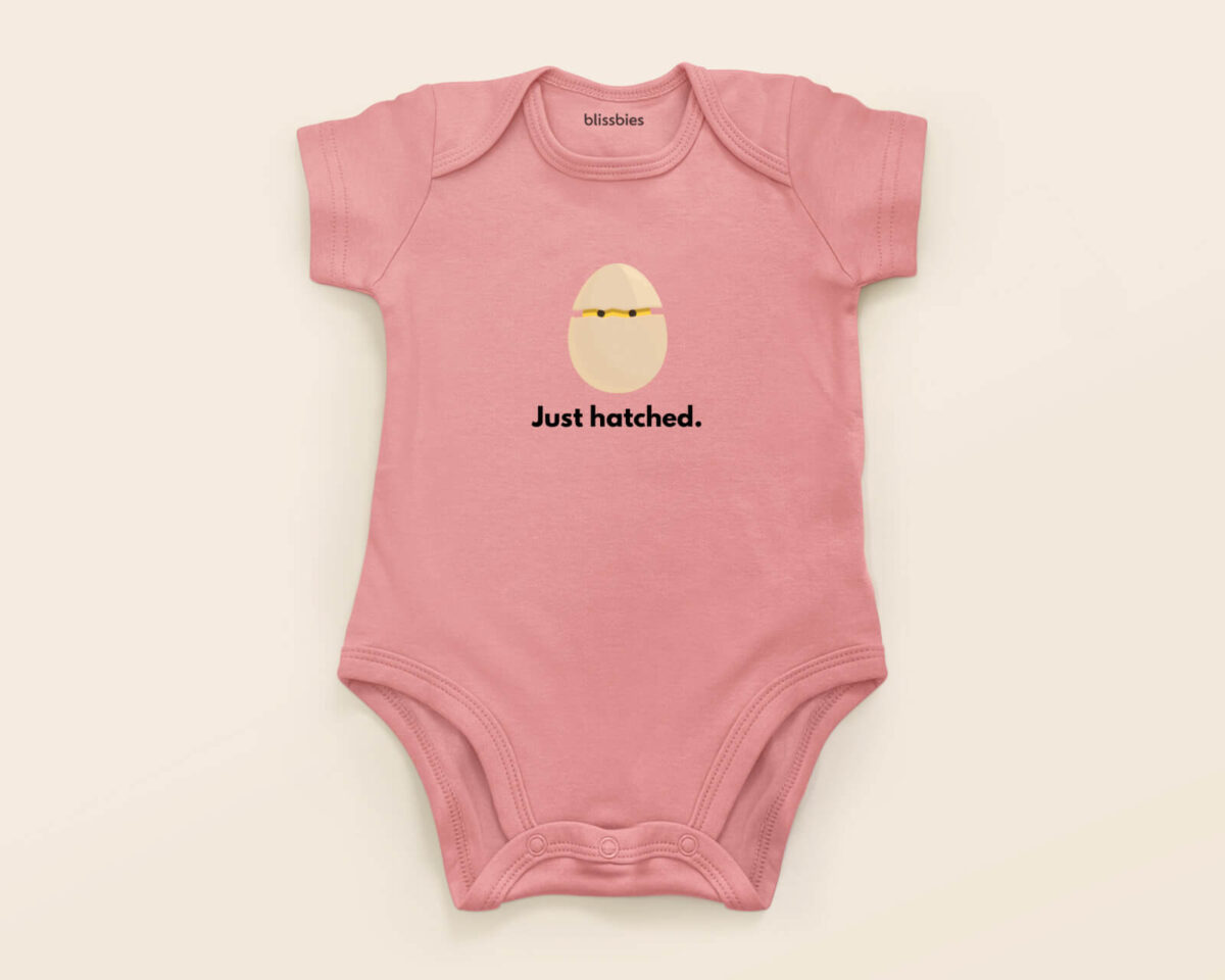 Blissbies romper pink design egg hatched s1