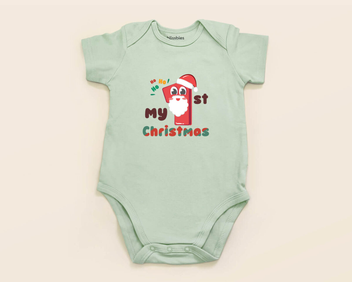 Blissbies romper green design xmas style3 1