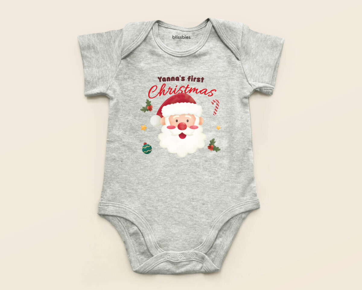 Blissbies romper grey design xmas style1 1