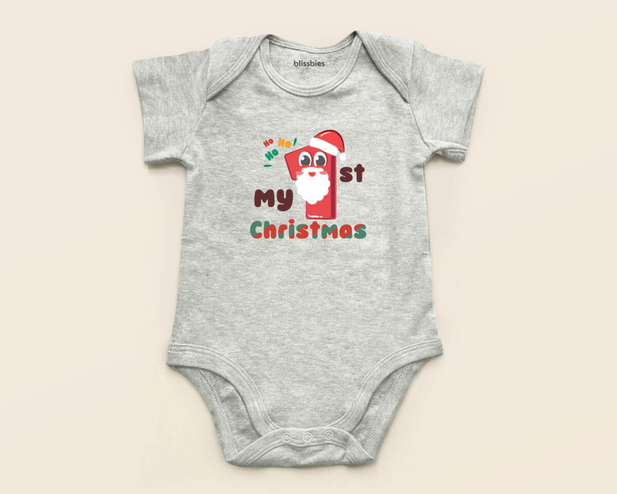 Blissbies romper grey design xmas style3 1