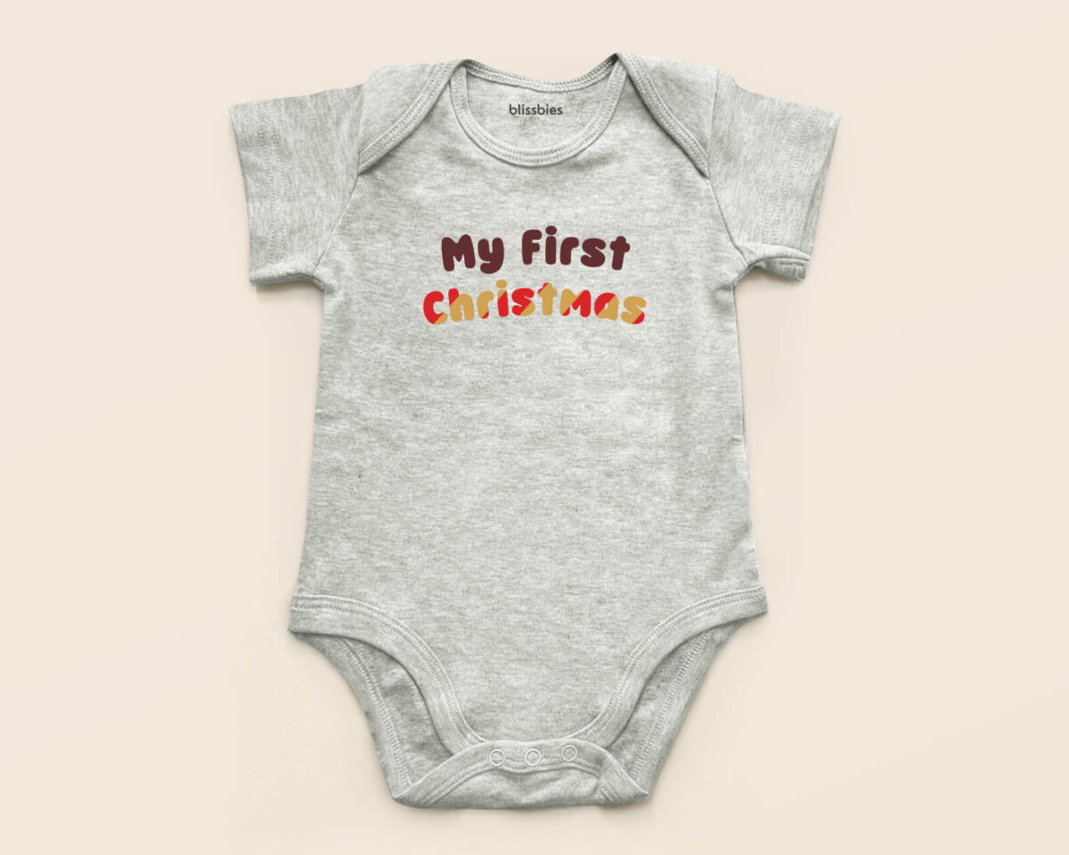 Blissbies romper grey design xmas style4 1