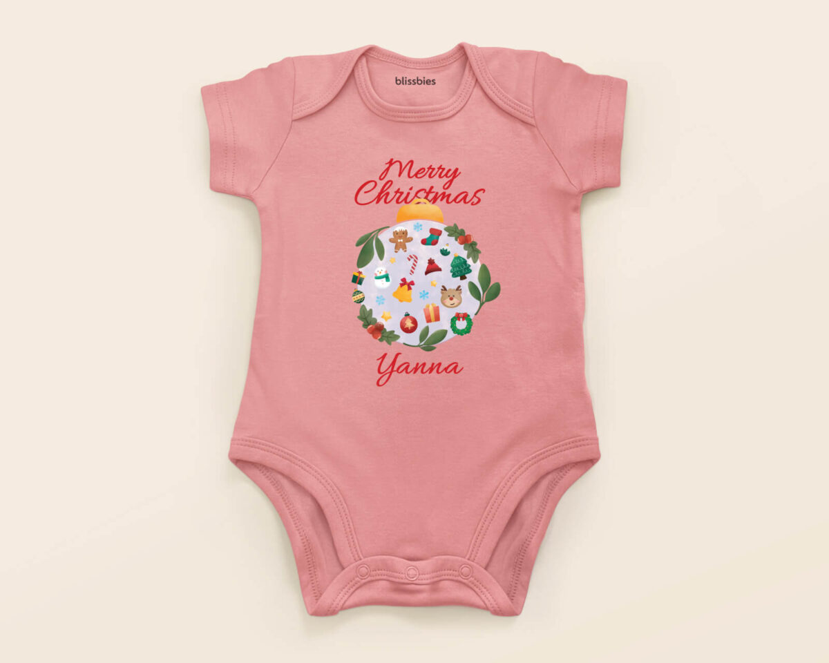 Blissbies romper pink design xmas style2 1