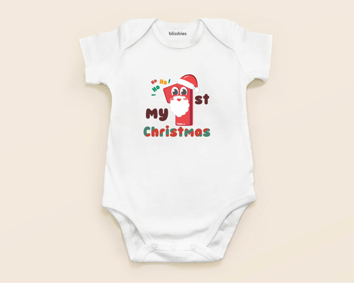 Blissbies romper white design xmas style3 2