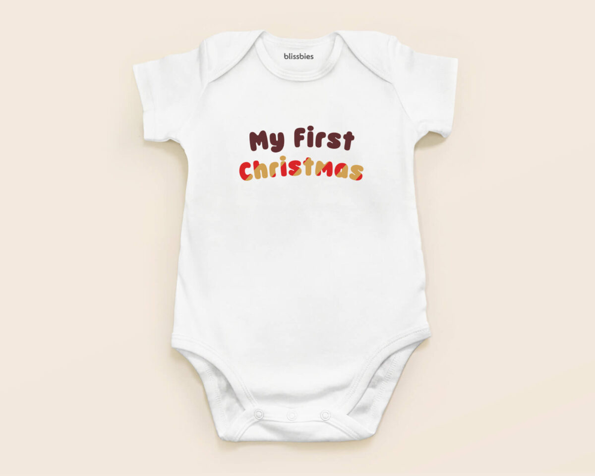 Blissbies romper white design xmas style4 2