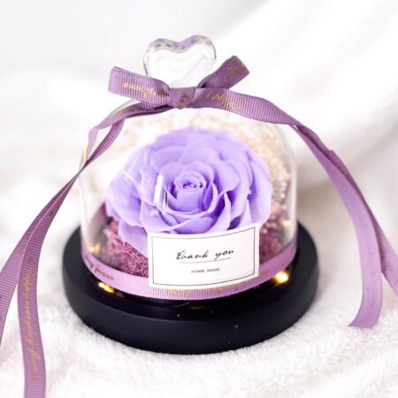 image-p-Lavender Dream Preserved Flower Dome-1