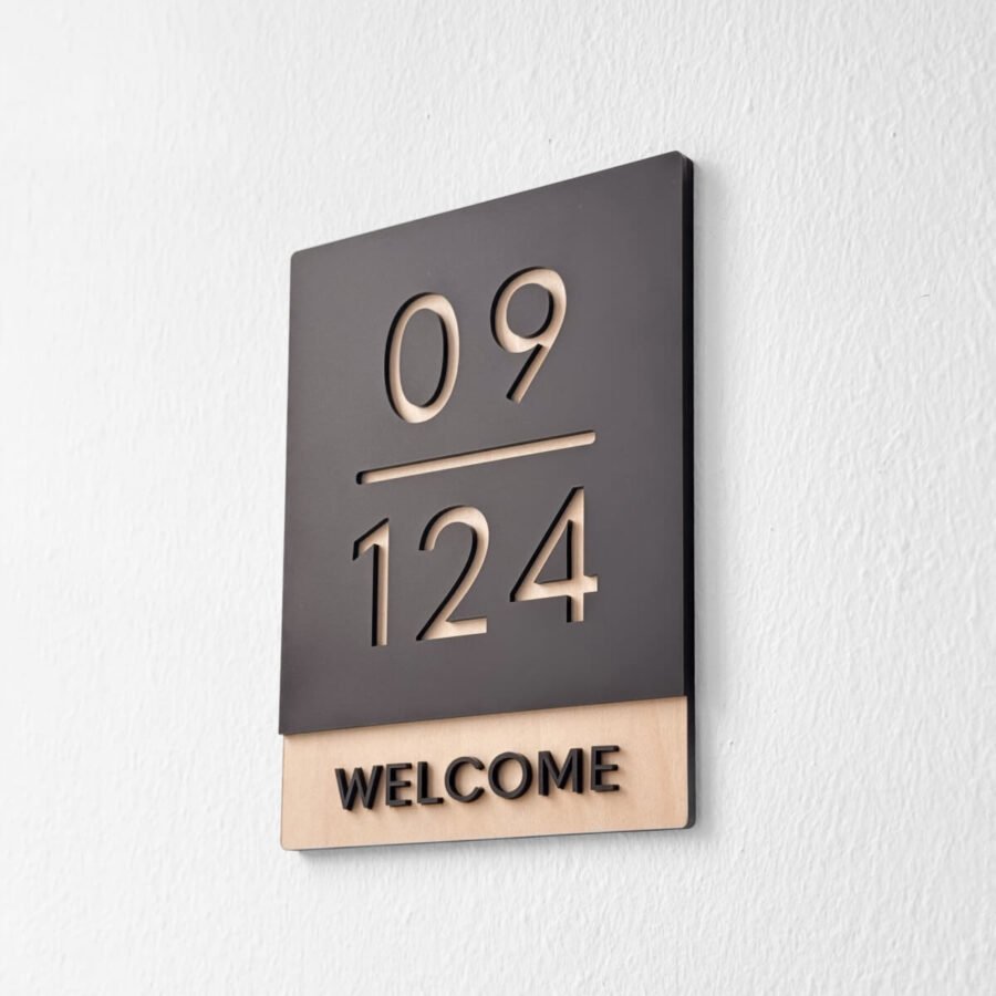 HARPER Unit Number Sign (Rectangle Style 1)