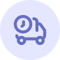 Baby gift delivery icon