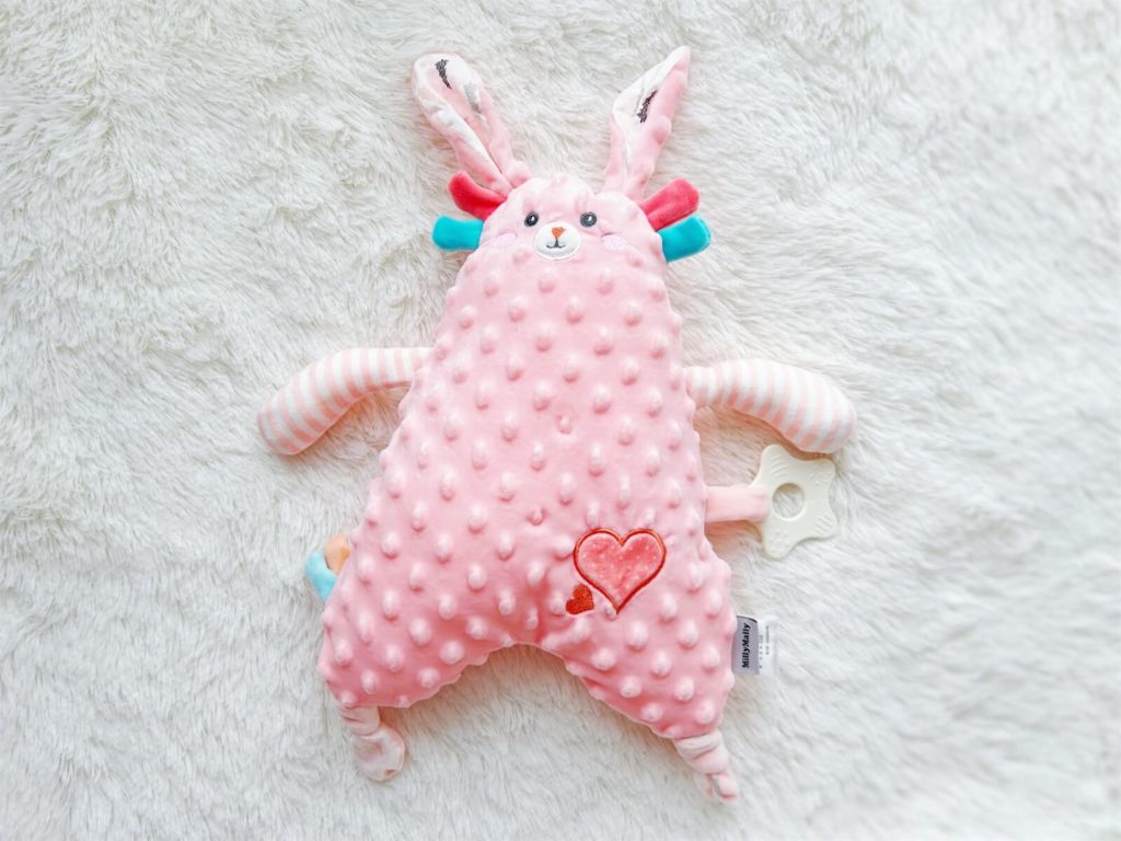 Pink Rabbit Comfy Comfy Snuggle Pinky Puff Bunny Plush Toy | Blissbies