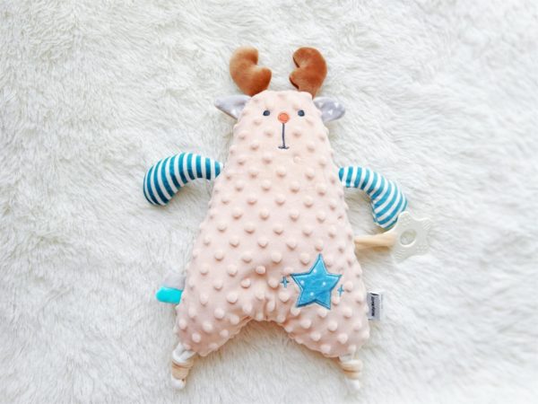 Personalised snuggle cocoa deer plush toy