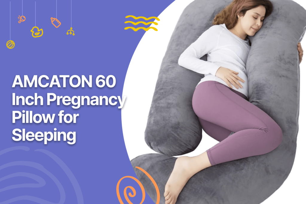 thumbnail image 2 of Velvet Flannel Pregnancy Pillow J Shaped Full Body XXL Maternity Pregnancy Pillo 2 of 10