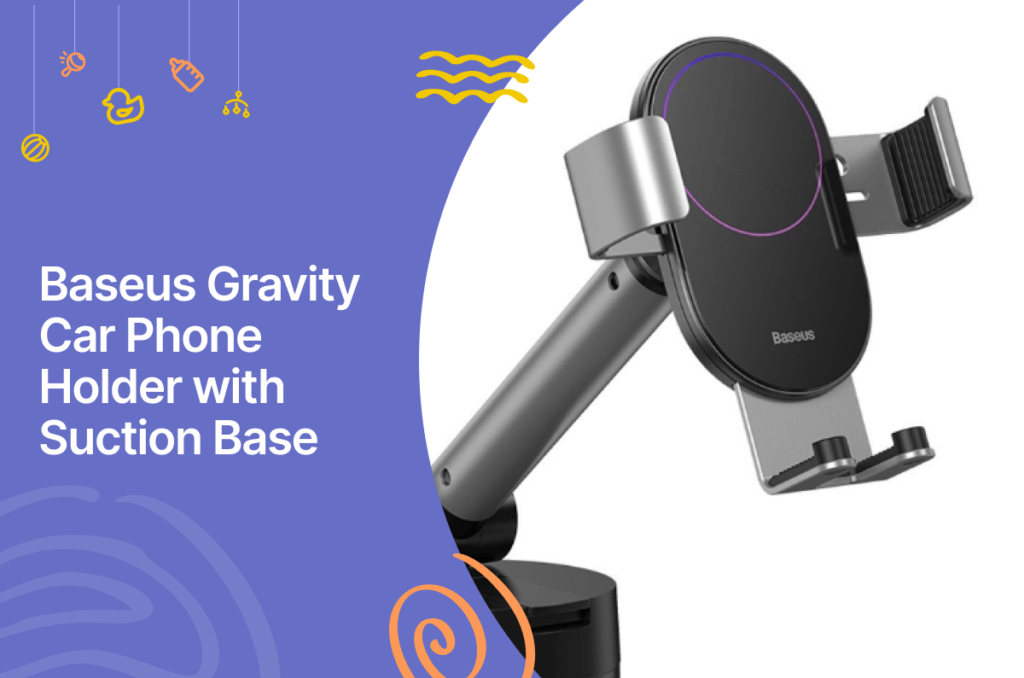 Baseus gravity car phone holder with suction base